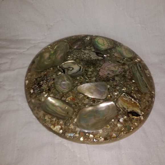 Trivet Hot Plate Shells Pacific Ocean Hyler Enterprises California Mid Century - Picture 2 of 12